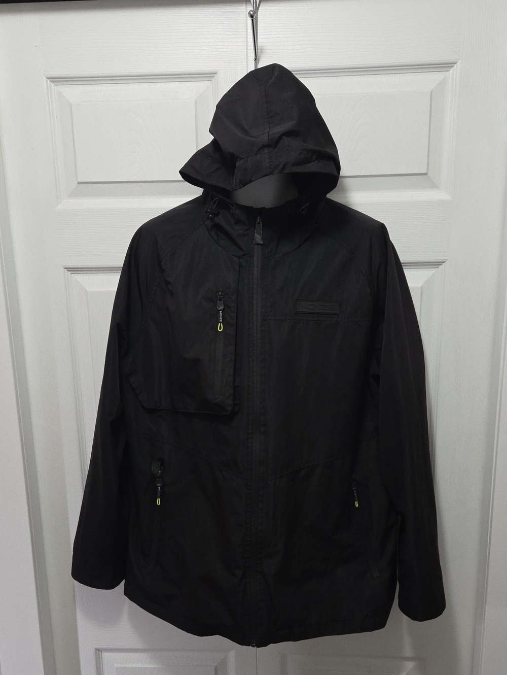Noize Black Hooded Jacket with Zip Pockets 1x/2x (26ptp)